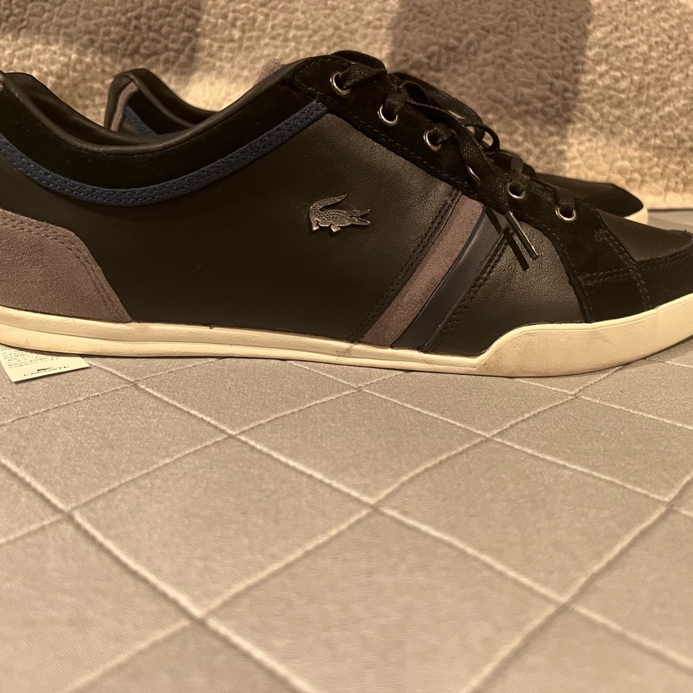 Men’s Lacoste Leather Sneakers size 12.